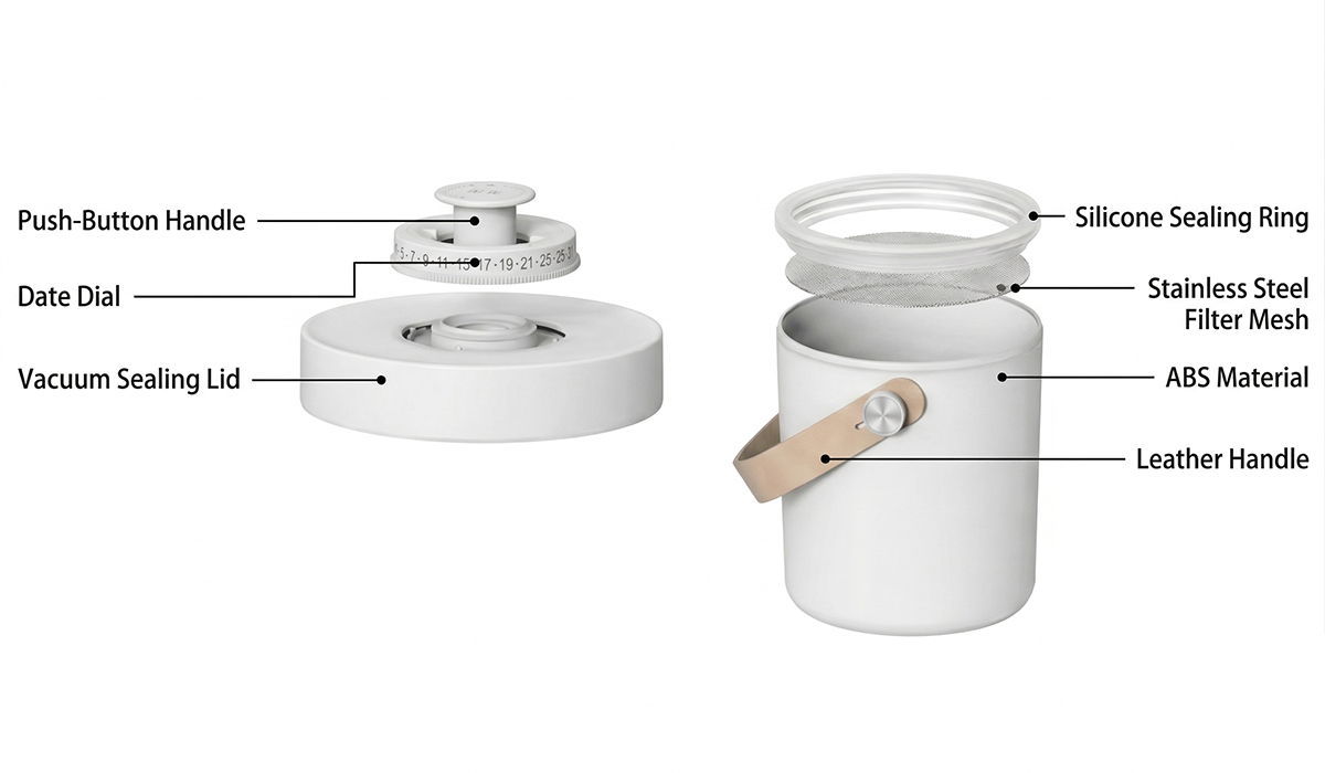 Vacuum pet food container