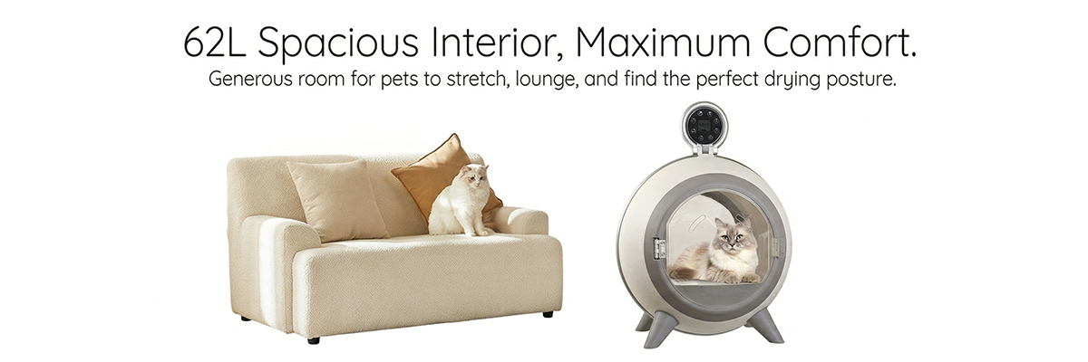 Cozy pet drying pod