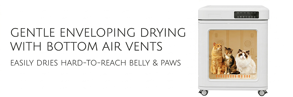 Patented pet drying technology
