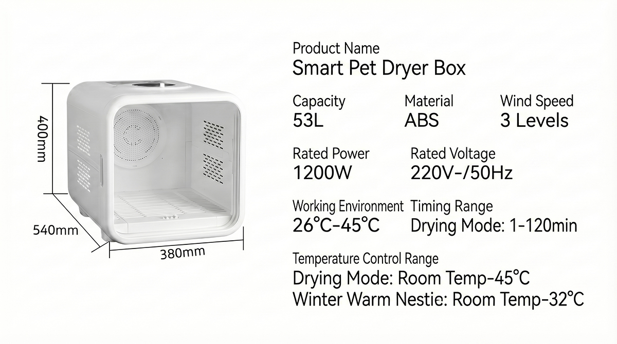 Deodorizing cat dryer