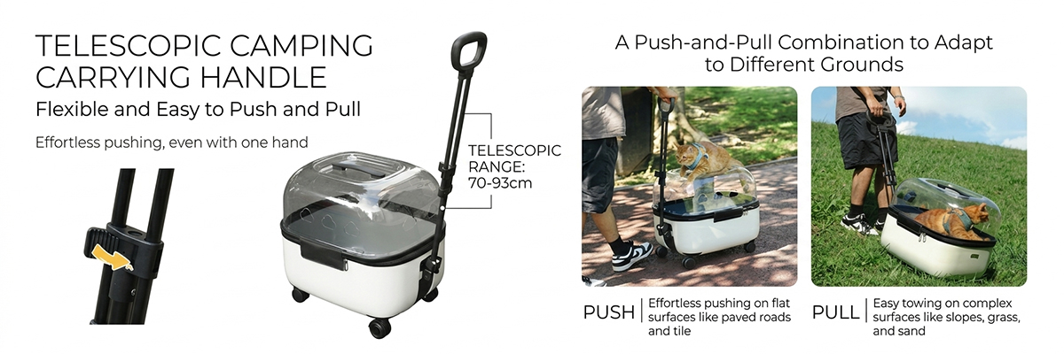 Easy One-Hand Fold Pet Strollers