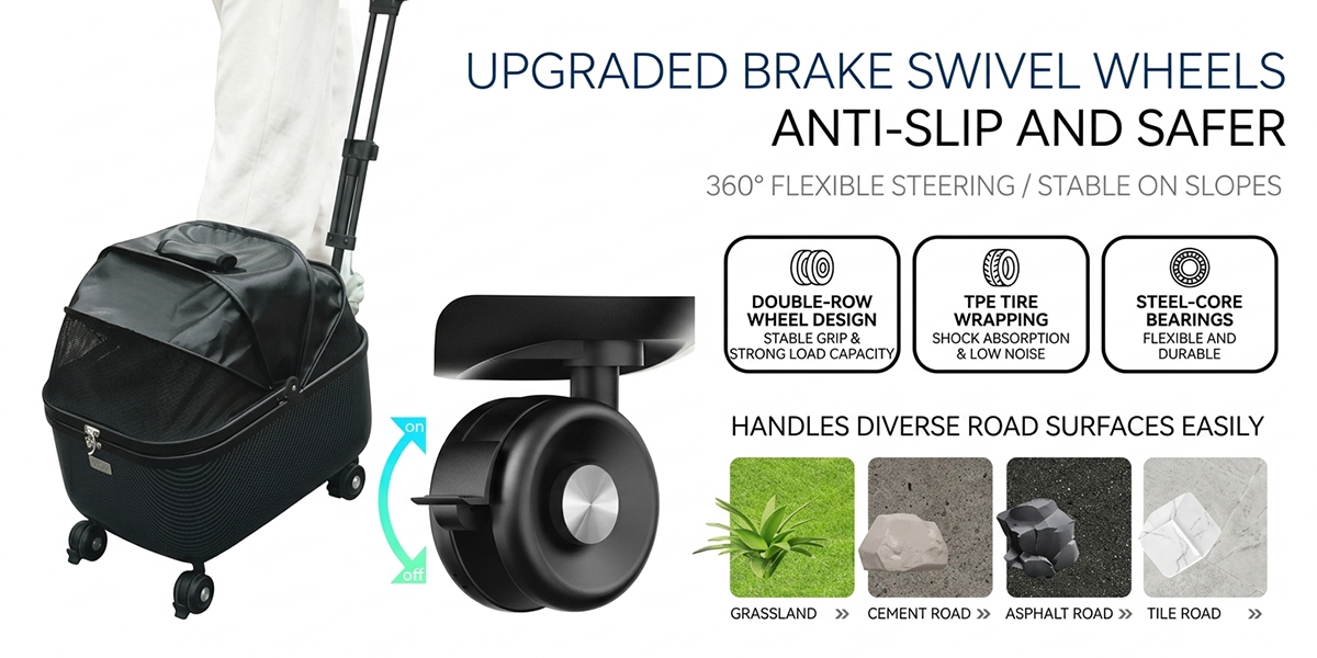 Zipperless Entry Pet Strollers