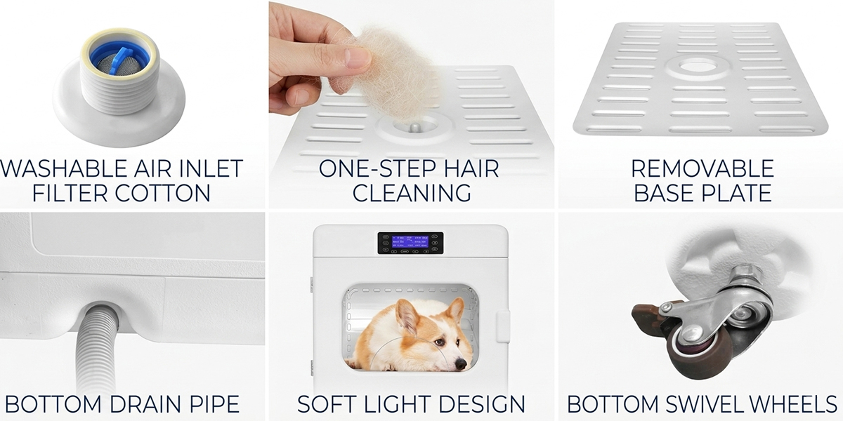 Low Noise Dog Grooming Dryer Cabin