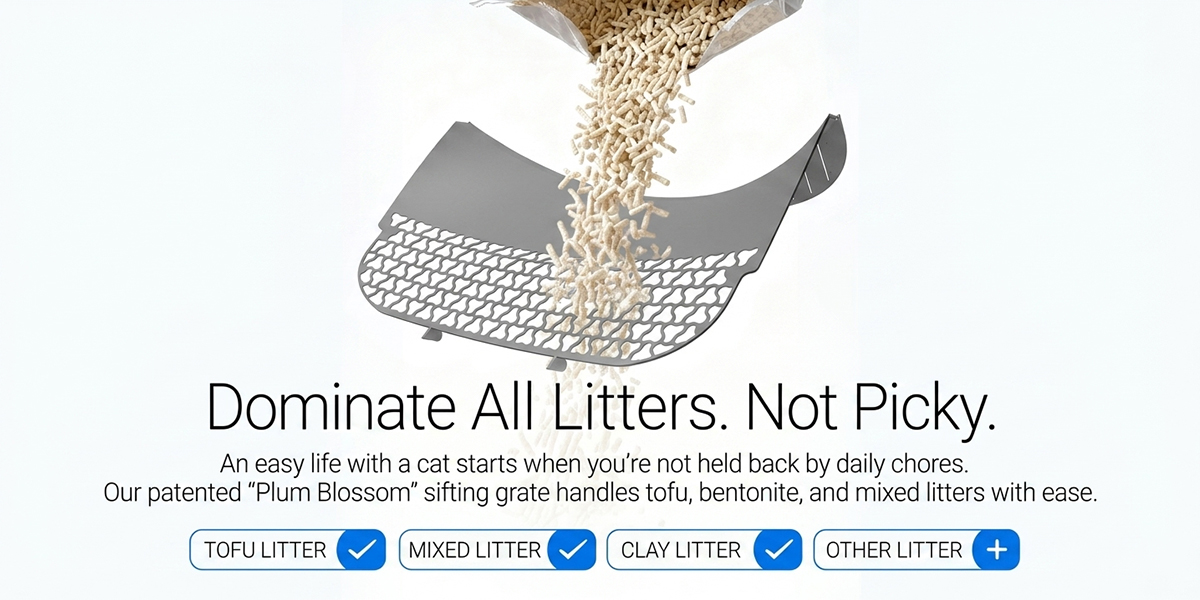 Auto Odor Control Cat Pan