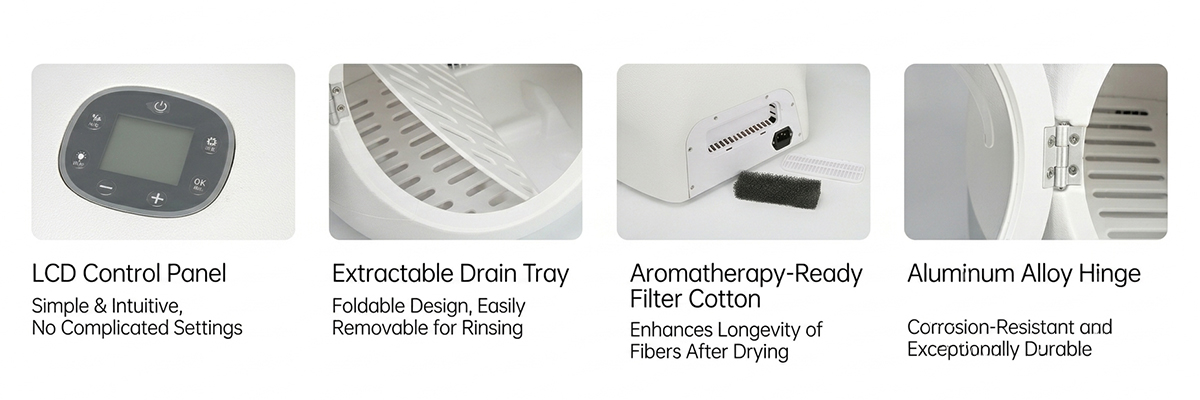 High-Efficiency Pet Hair Dryer Cabin