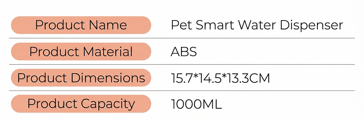 BPA-free smart cat water dispenser