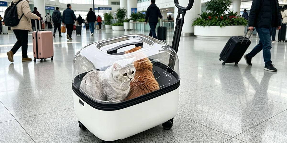 Personalized pet trolley cabin