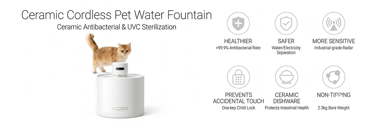 Ceramic cat fountain ODM services