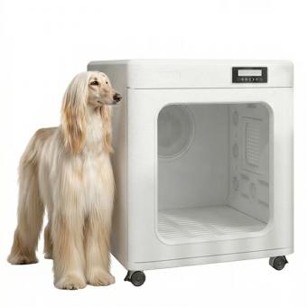 Large dog drying cabin