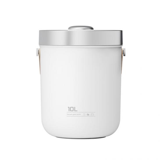 Vacuum grain storage container