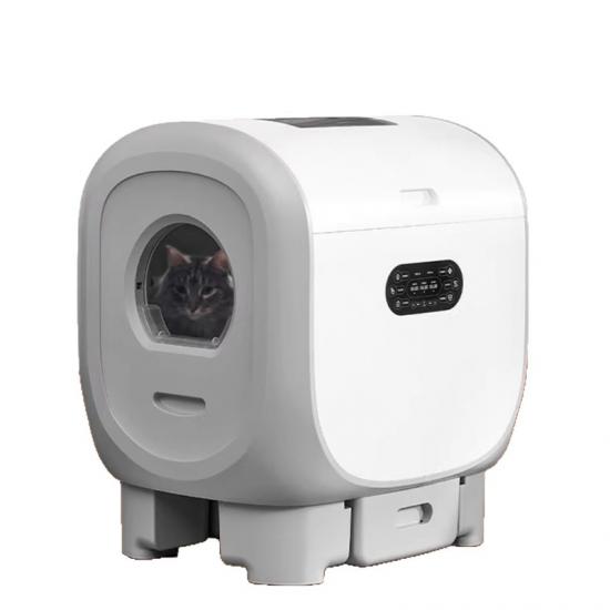Smart self-cleaning litter box