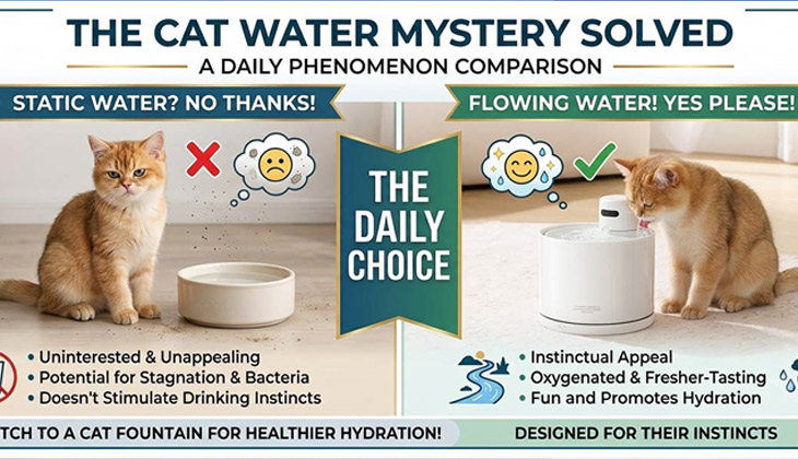 Why Do Cats Naturally Resist Still Water? An Evolutionary Look at Feline Drinking Habits